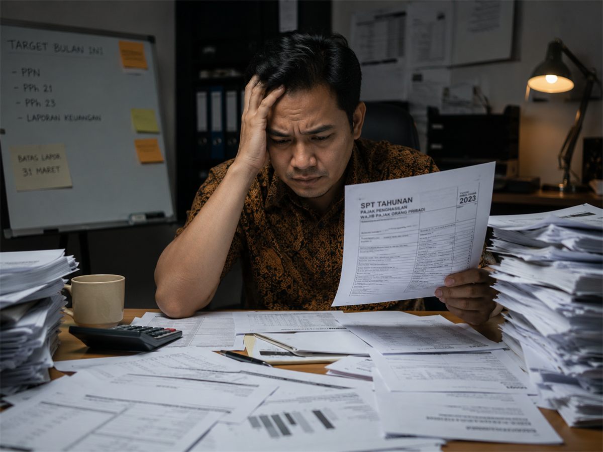 Pemilik usaha kewalahan mengurus tumpukan dokumen pajak sendirian